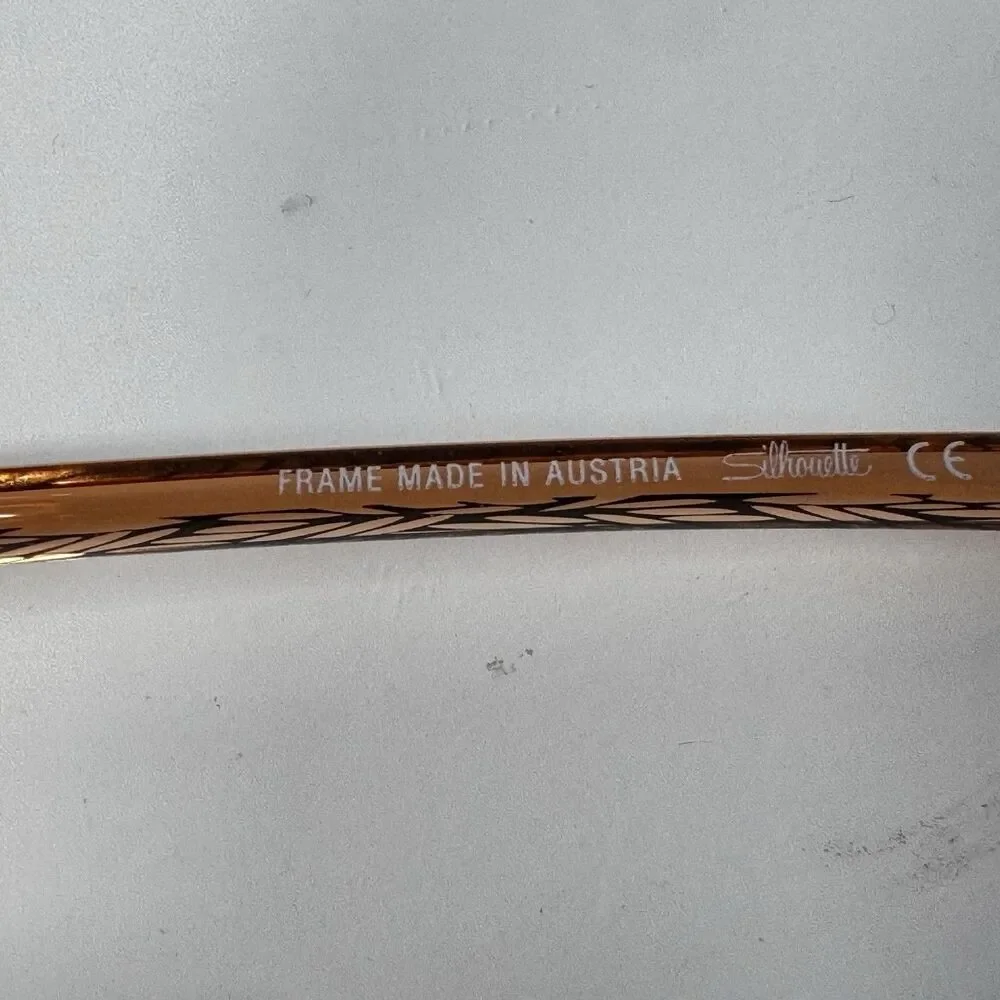Silhouette 4453 40 6057 Brown Eyeglass Frames 52-18-140 Made in Austria